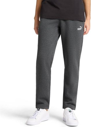 Puma Mens Essentials Fleece Sweatpants, Dark Gray Heather Open Leg Ss25, 4XL/Big