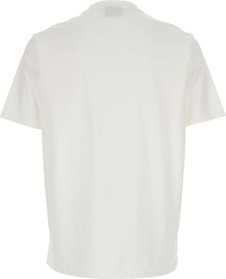 Emporio Armani Mens Crew Neck T-Shirt White Cotton T-Shirts And Polos