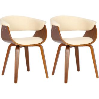 Clp Set di 2 sedie Bruce crema