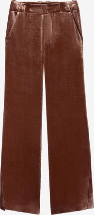 La DoubleJ Schlaghose aus Samt mit Schlitz