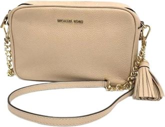Michael Kors Pre-owned Cross Body Bags, female, Beige, Size: ONE SIZE Pre-owned Pochette Shoulder Bag