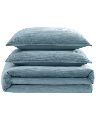 Royal Velvet Wavy Cotton Velvet Quilt Set