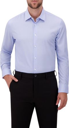 Report Collection Slim Fit 4-Way Stretch Button-Up Shirt in Light Blue at Nordstrom Rack, Size 15.5