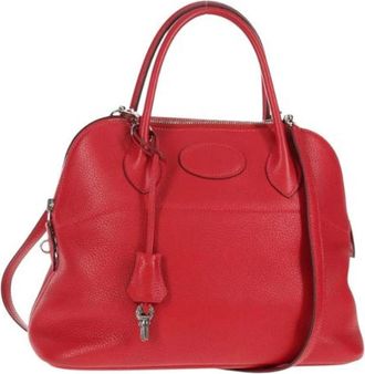 Herm&egrave;s Pre-owned Hand Bag - Dames - Vintage Handtas - Rood - ONE Size - Leer - Vintage