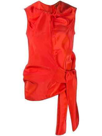 Colville tie waist blouse - Orange