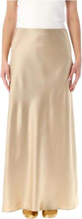 By Malene Birger Barbara Lange Rok - Dames - Maxi Rokken - Beige - S - Polyester - Rokken