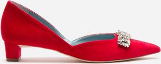 Frances Valentine Womens Paula Mini Block Heels In Red