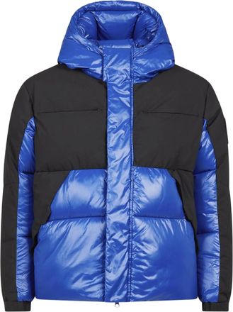 Save The Duck Luma Hooded Puffer Jacket in Twilight Blue/Black Men