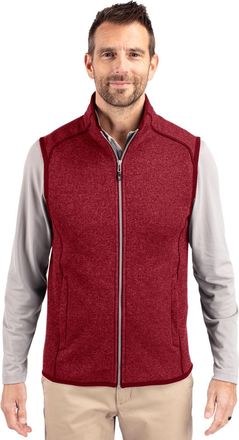 Cutter & Buck Mainsail Sweater-Knit Mens Full Zip Vest