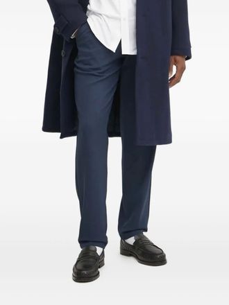 Les Deux Como embroidered-pockets trousers - men - Elastane/Recycled Polyester/Viscose - 33/32 - Blue