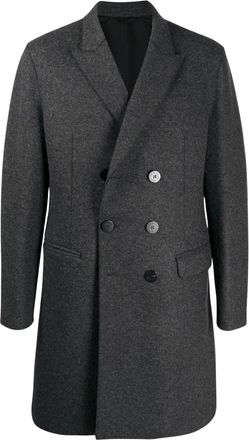 Neil Barrett Double-Breasted Coats - Heren - Mantel - Grijs - L - Jassen