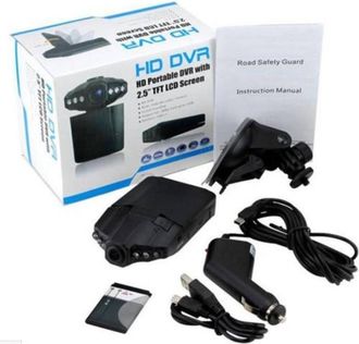 Trade Shop Trade Shop - Mini Dvr Camara Video Grabadora Coche Hd Monitor Lcd 2.5 Video 6 Led