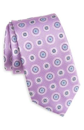 Nordstrom Medallion Silk Tie in Purple at Nordstrom