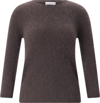 Roberto Collina Round-neck Truien - Dames - Ronde hals truien - Bruin - S - Truien & Vesten