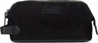 Howard London Steven Washbag - Heren - Toilettassen - Zwart - ONE Size - Leer - Tassen
