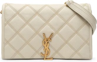 Saint Laurent Pre-owned Saint Laurent Quilted Lambskin Diamond Becky Chain Wallet GUE585031A.0921