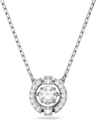 Swarovski Damesketting Ronde Slijping Wit UNA 5286137 - Dames - Kettingen - Grijs - ONE Size - Accessoires