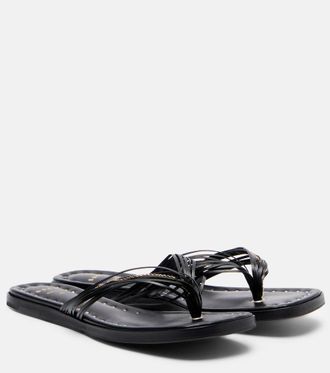 sacai Sandalias de piel