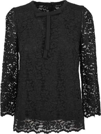Dolce & Gabbana Blusa con fiocco - Nero