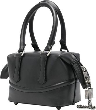 Enfants Riches Deprimes Tassen, Dames, Zwart, ONE Size, Leer, Mini Bowling Bag