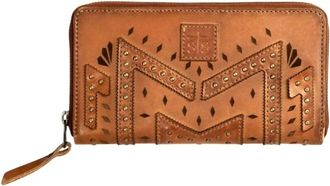 StS Ranchwear Womens Wayfarer Juniper Zip Wallet In Tan