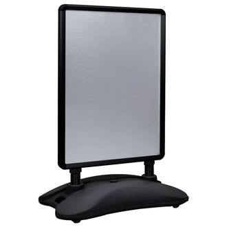 vidaXL Vidaxl - Soporte Para Carteles A1 Base De Agua Aleaci&oacute;n Aluminio Negro