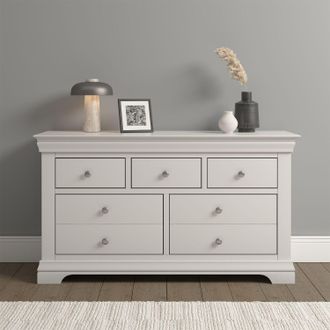 Seconique Bordeaux 3+2 Drawer Chest (Fully Assembled) in Ivory