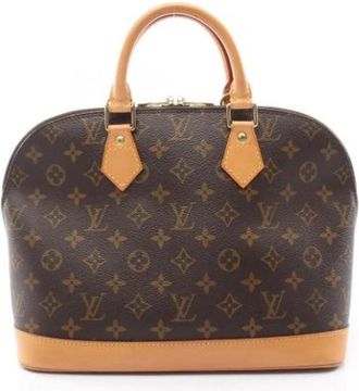 Louis Vuitton Pre-owned Vintage Handbag - Dames - Vintage Handtas - Bruin - ONE Size - Leer - Vintage