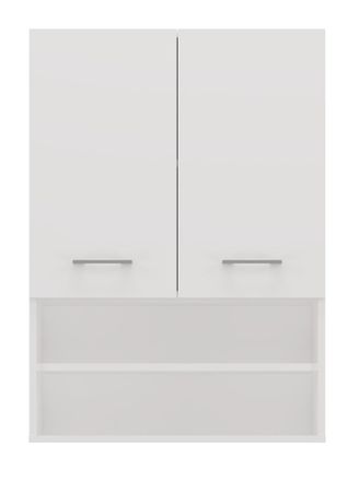 Topeshop Nellio - Armario Con Espejo De Pared - Armario De Pared Para Cuarto De Ba&ntilde;o - 64x30x90 Cm - Almacenaje Para Cuarto De Ba&ntilde;o