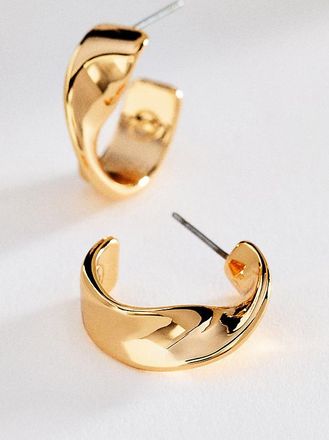 Ettika Heirloom Twist Small Hoop Earrings