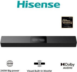 Hisense HS2000 Soundbar 2.1 Canali 240W Bluetooth 5.3 Nero con Subwoofer