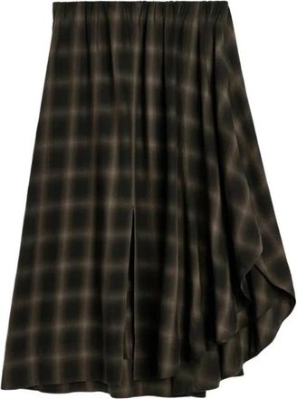 Our Legacy Fan Skirt - Dames - Midirokken - Bruin - S - Rokken