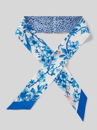 Codello Seidentuch aus reiner Seide mit floralem Motiv-Print in Blau, Gr&ouml;&szlig;e 1