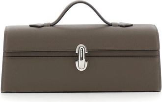 Savette Symmetry Slim Handtas - Dames - Handtassen - Bruin - ONE Size - Leer - Tassen