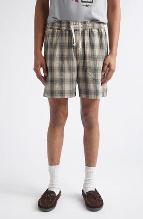 Phipps Kennedy Plaid Cotton Flannel Shorts in Sage Plaid at Nordstrom, Size X-Large