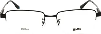 BMW BW5072H Rectangular Metal Eyeglasses - Black