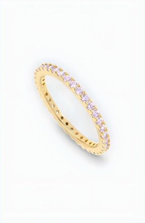 Mint & Lily June Birthstone Eternity Stacking Ring in 18K Gold Over Sterling Silver at Nordstrom, Size 7