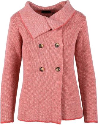 Spadalonga Red Wool Blend Jacket