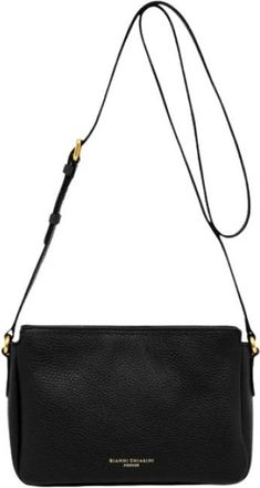 Gianni Chiarini Laura Crossbody - Dames - Schoudertassen - Zwart - ONE Size - Leer - Tassen