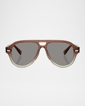 Brunello Cucinelli Acetate Aviator Frames