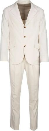 Brunello Cucinelli Off White Tailored Suit, Brand Size 48 (US Size 38)