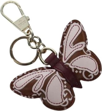 Gucci Pre-owned Accessories, female, Brown, Size: ONE SIZE Pre-owned Leather Key-holder
