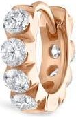 Maria Tash Single Large Invisible Set Diamond Hoop Earring in Rose Gold at Nordstrom, Size 6.5