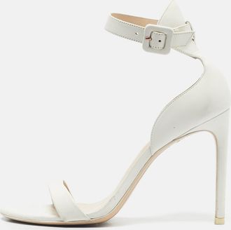 Sophia Webster White Leather Nicole Ankle Strap Sandals