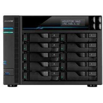 Asus Servidor Nas Asustor As6510t 10 Bahias Atom C3538 Quad Core Denverton 2.1ghz 8gb 2x2.5gbe 2x10gbe Raid 0,1 Jbod Sata6gb Usb 3.0