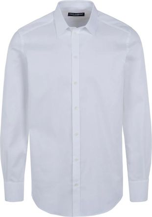 Dolce & Gabbana Klassiek Formeel Overhemd - Heren - Overhemden - Wit - Maat: M