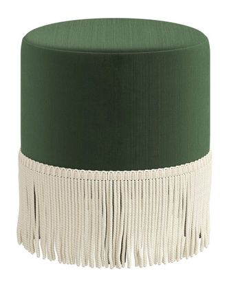 Skyline Furniture Upholstered Fringe Ottoman