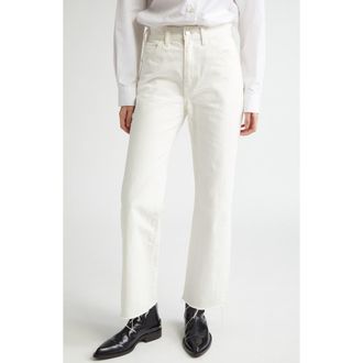 Nili Lotan Calla Straight Leg Jeans in Cream at Nordstrom Rack, Size 25