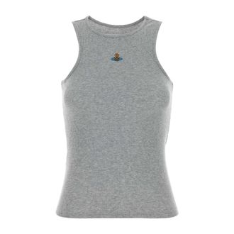 Vivienne Westwood Sleeveless Tops, female, Gray, Size: XS 90s Tank Top