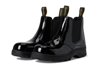 Skechers Workshire Womens Sohlei Slip On Chelsea Toe Boots, black, 10